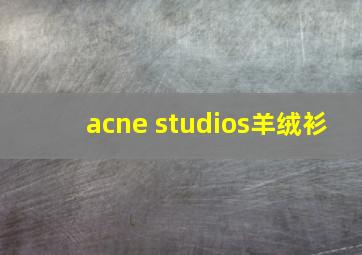 acne studios羊绒衫